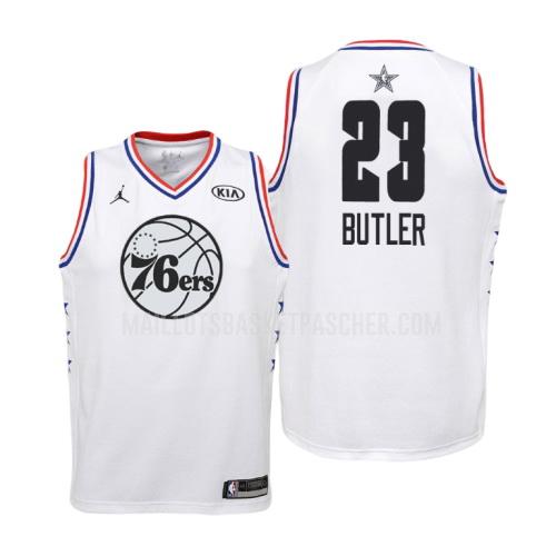 maillot basket enfant de philadelphia 76ers jimmy butler 23 blanc nba all-star 2019