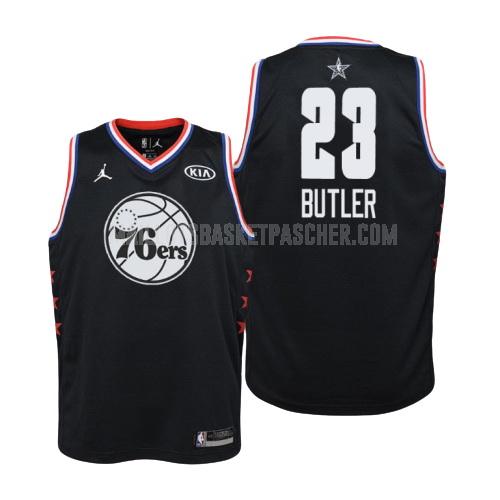 maillot basket enfant de philadelphia 76ers jimmy butler 23 noir nba all-star 2019