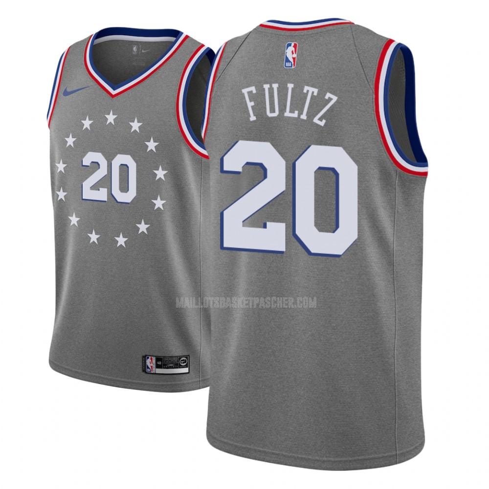 maillot basket enfant de philadelphia 76ers markelle fultz 20 gris city edition