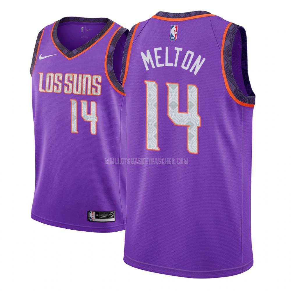 maillot basket enfant de phoenix suns de'anthony melton 14 violet city edition