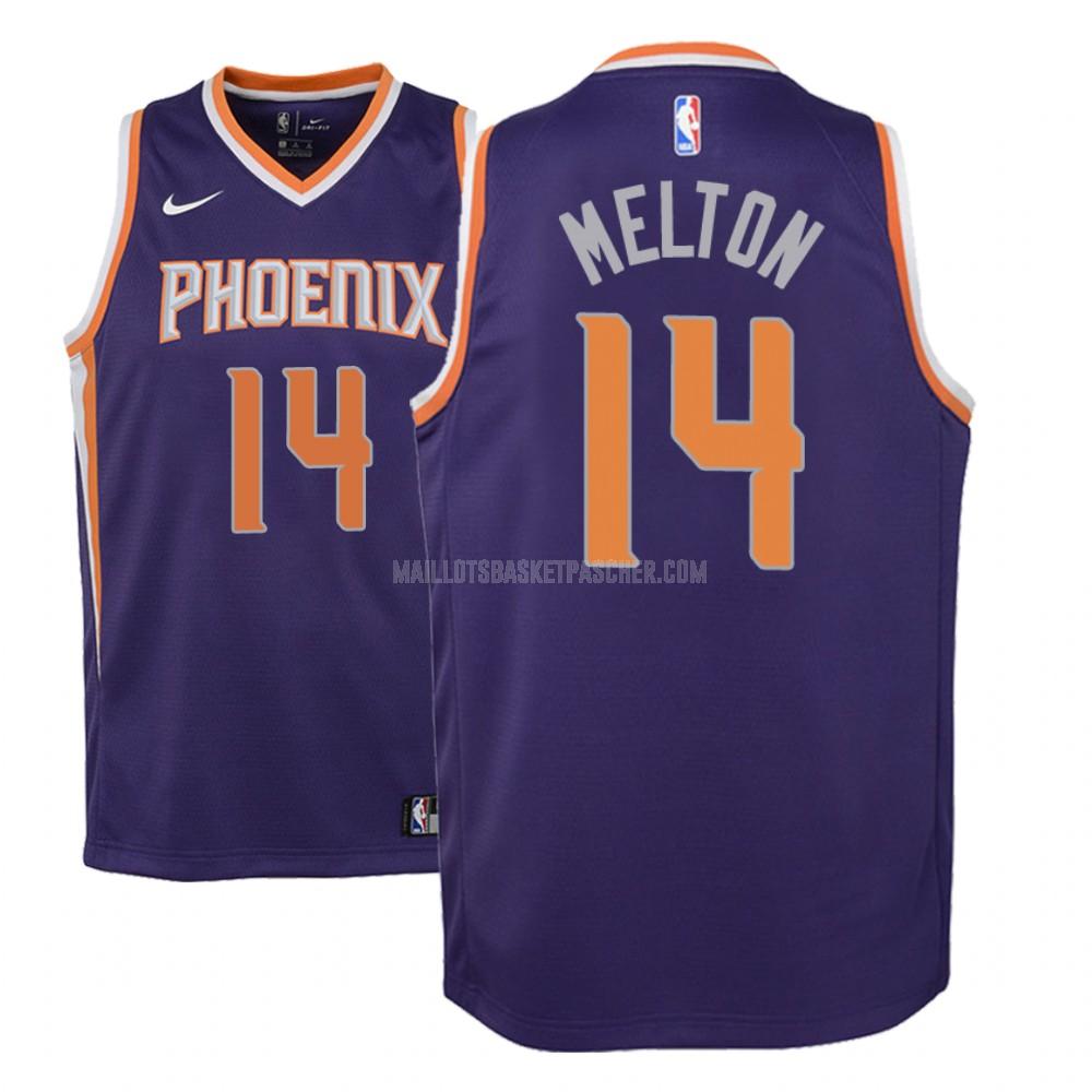 maillot basket enfant de phoenix suns de'anthony melton 14 violet icon