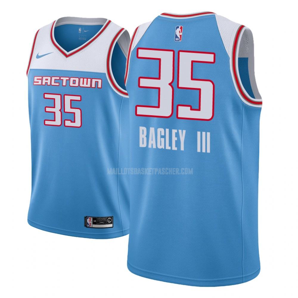 maillot basket enfant de sacramento kings marvin bagley iii 35 bleu city edition