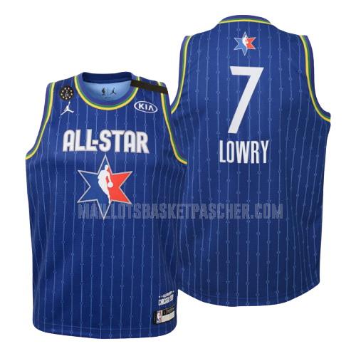 maillot basket enfant de toronto raptors kyle lowry 7 bleu nba all-star 2020