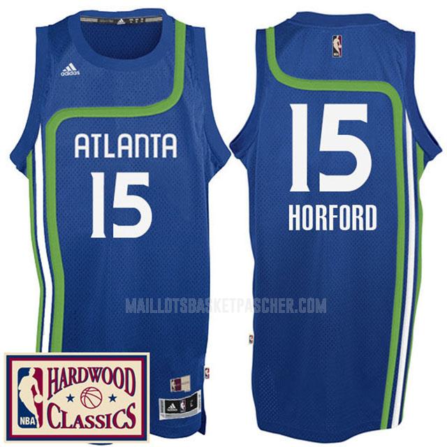 maillot basket homme de atlanta hawks al horford 15 bleu hardwood classics
