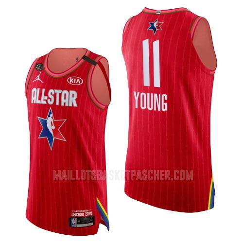 maillot basket homme de atlanta hawks trae young 11 rouge nba all-star 2020