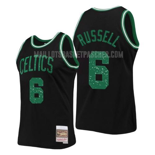 maillot basket homme de boston celtics bill russell 6 noir collection de bagues