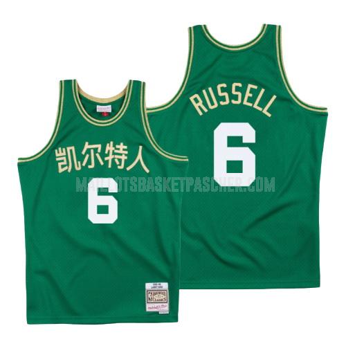maillot basket homme de boston celtics bill russell 6 vert capodanno cinese