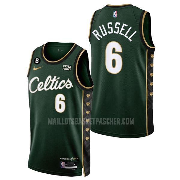 maillot basket homme de boston celtics bill russell 6 vert city edition 2022-23