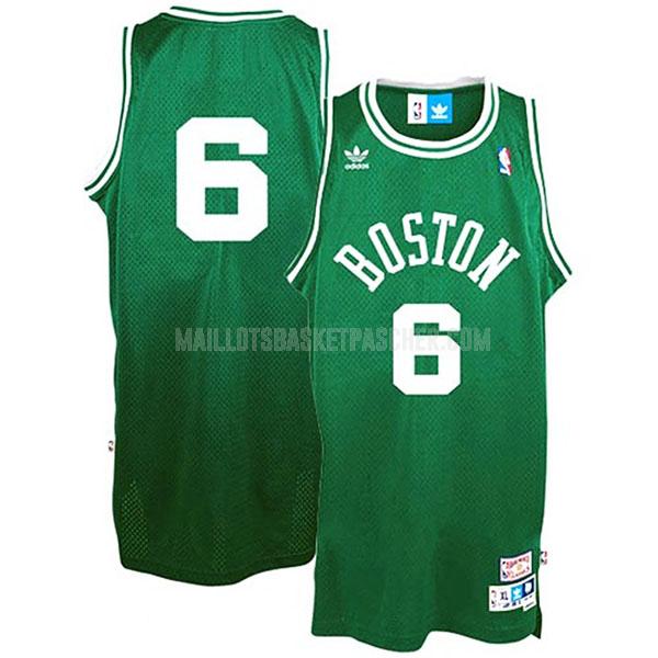 maillot basket homme de boston celtics bill russell 6 vert hardwood classics