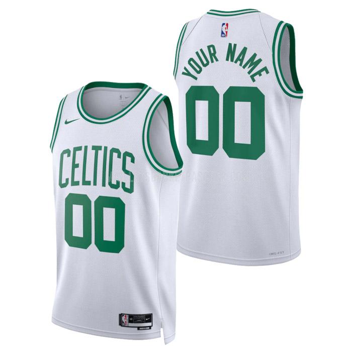 maillot basket homme de boston celtics custom blanc association edition 2023