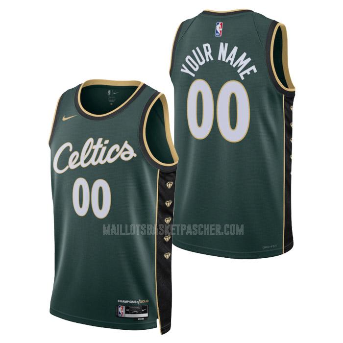 maillot basket homme de boston celtics custom noir city edition 2023