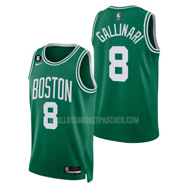 maillot basket homme de boston celtics danilo gallinari 8 vert icon edition 2022-23