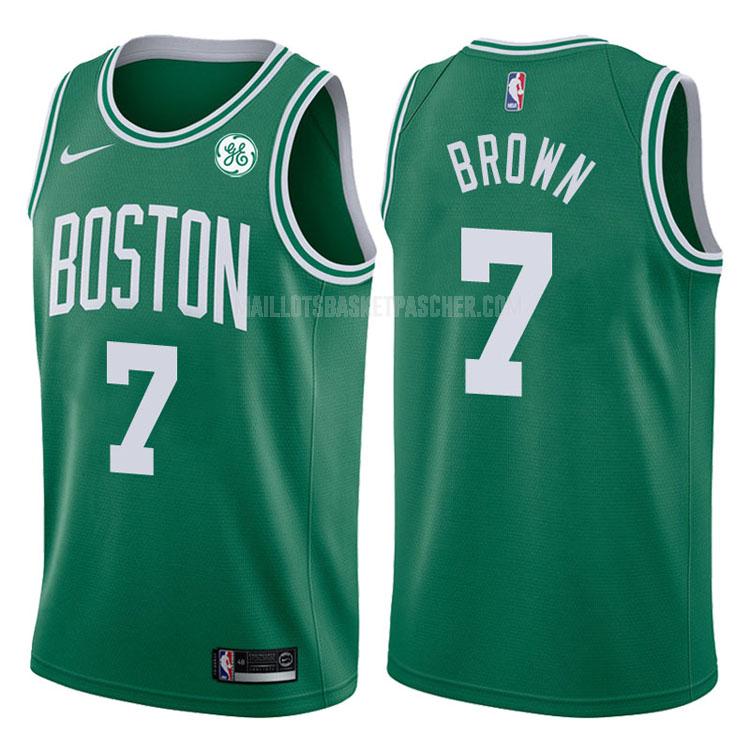 maillot basket homme de boston celtics jaylen brown 7 vert icon 2017-18