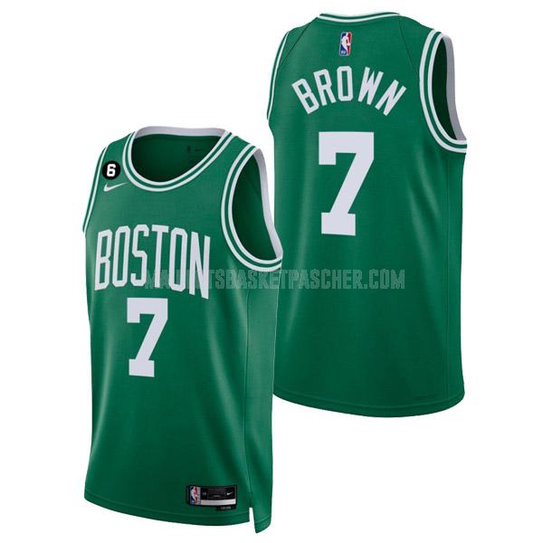 maillot basket homme de boston celtics jaylen brown 7 vert icon edition 2022-23