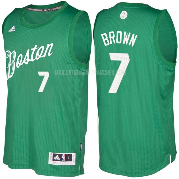 maillot basket homme de boston celtics jaylen brown 7 vert jour de noël 2016-17
