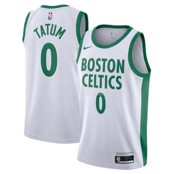 maillot basket homme de boston celtics jayson tatum 0 blanc city edition 2020-21