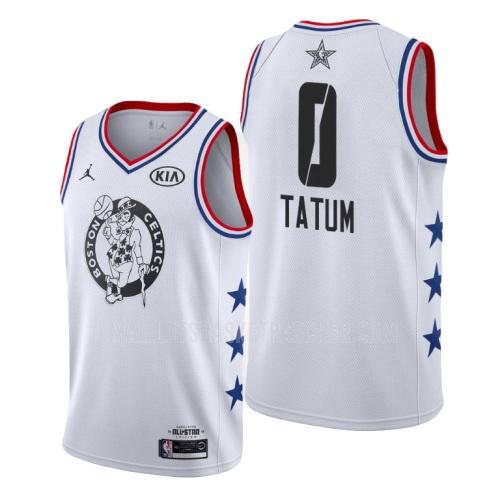 maillot basket homme de boston celtics jayson tatum 0 blanc nba all-star 2019
