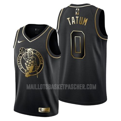 maillot basket homme de boston celtics jayson tatum 0 noir or version