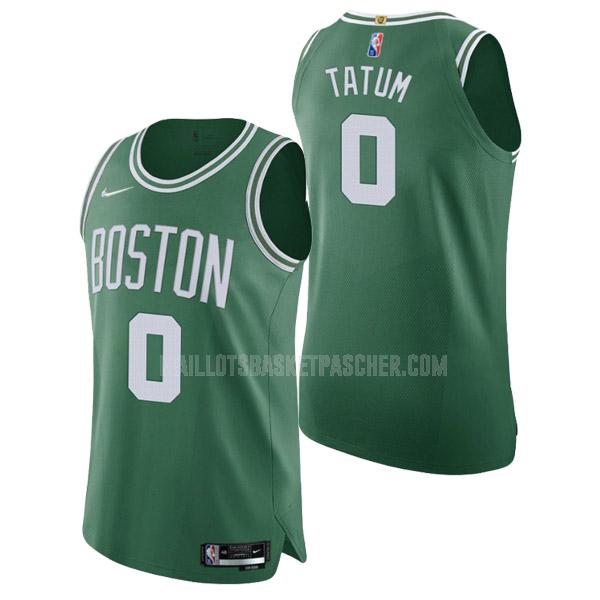 maillot basket homme de boston celtics jayson tatum 0 vert 75th anniversary icon edition 2021-22