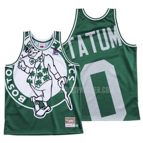 maillot basket homme de boston celtics jayson tatum 0 vert big face