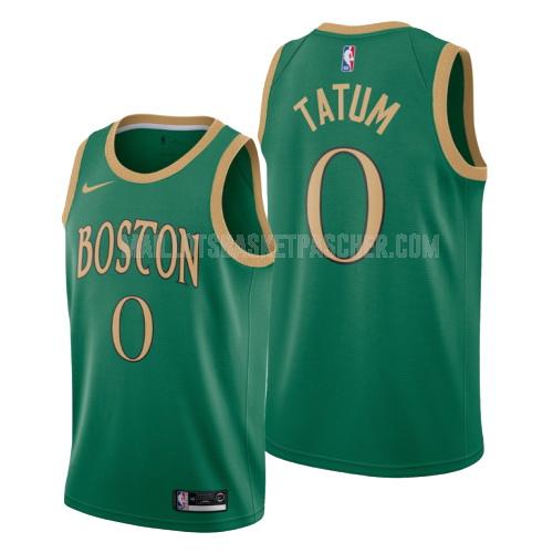 maillot basket homme de boston celtics jayson tatum 0 vert city edition 2019-20