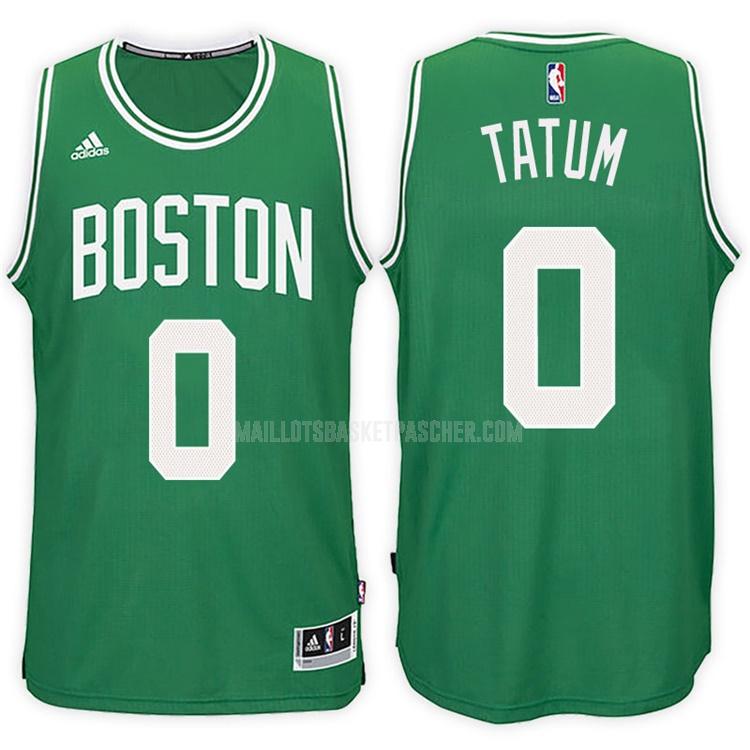 maillot basket homme de boston celtics jayson tatum 0 vert road