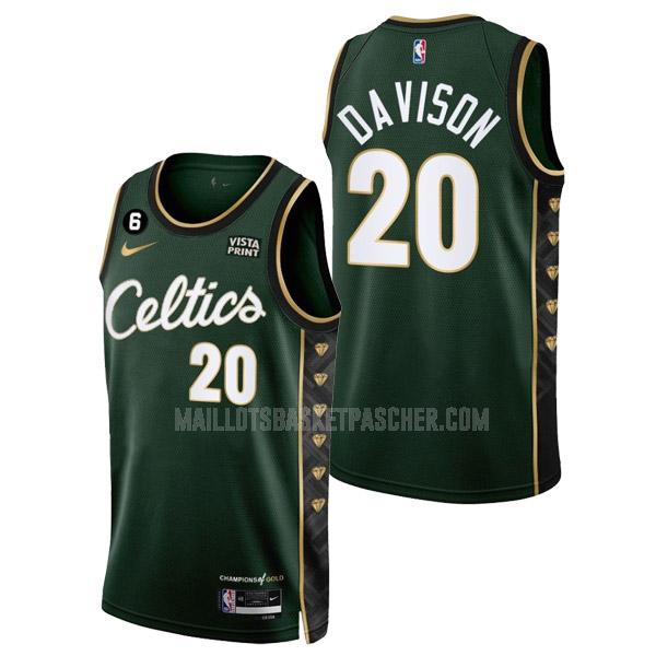 maillot basket homme de boston celtics jd davison 20 vert city edition 2022-23