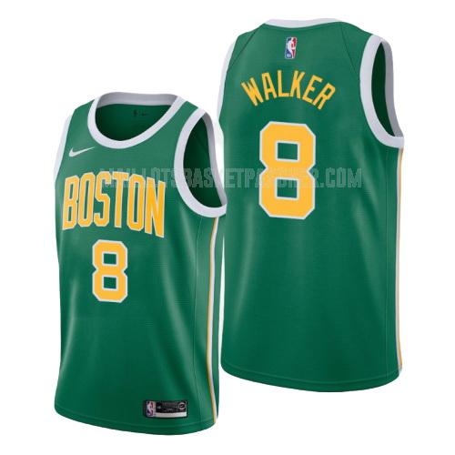maillot basket homme de boston celtics kemba walker 8 vert earned version