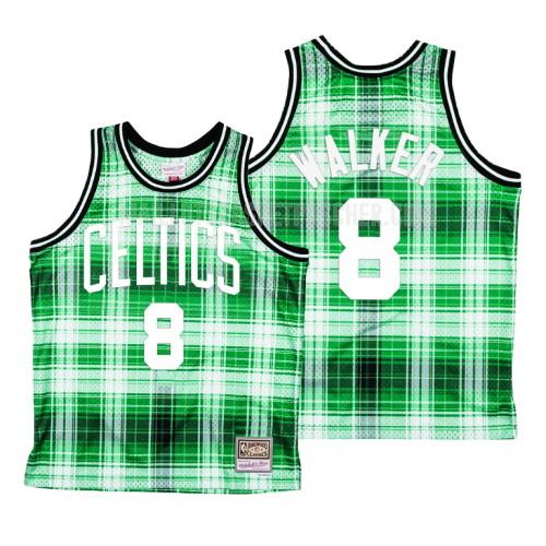 maillot basket homme de boston celtics kemba walker 8 vert hardwood classics