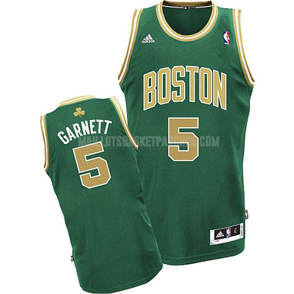 maillot basket homme de boston celtics kevin garnett 5 vert patricks day