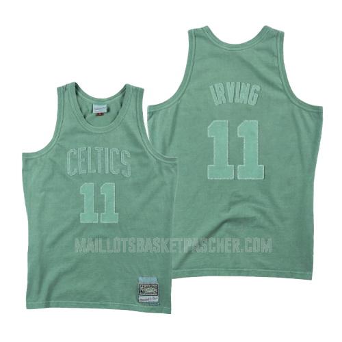 maillot basket homme de boston celtics kyrie irving 11 vert lavé