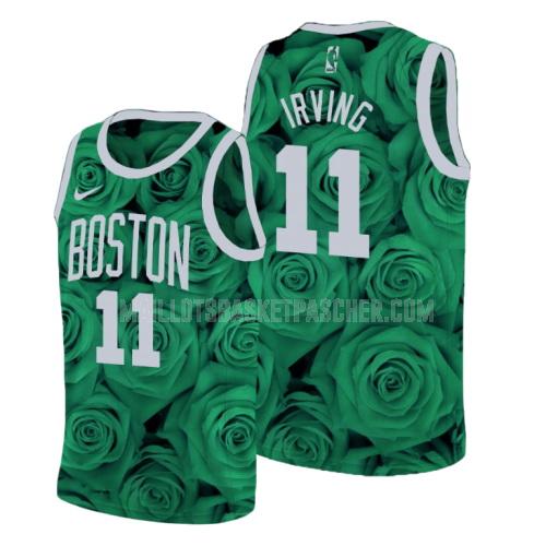 maillot basket homme de boston celtics kyrie irving 11 vert rosa