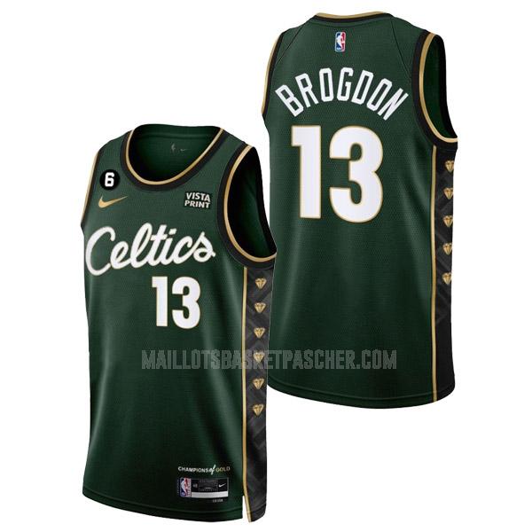 maillot basket homme de boston celtics malcolm brogdon 13 vert city edition 2022-23