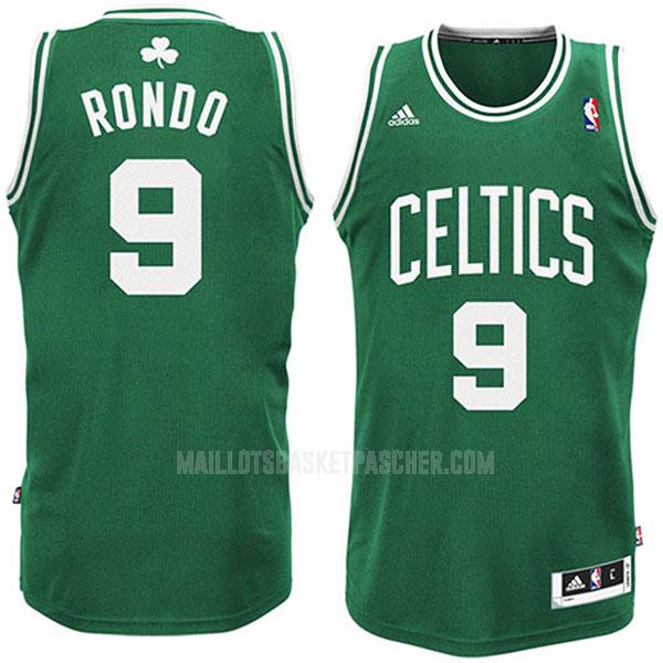 maillot basket homme de boston celtics rajon rondo 9 vert numéro blanc