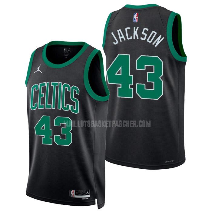 maillot basket homme de boston celtics robert justin jackson 43 noir statement edition 2022-23