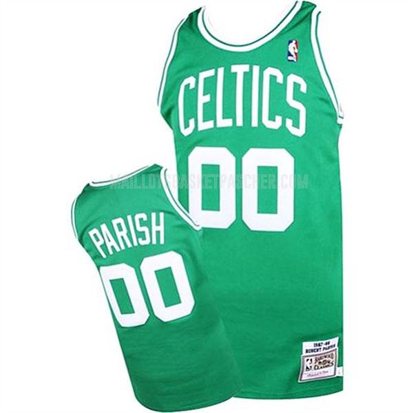maillot basket homme de boston celtics robert parish 0 vert road 1987-88
