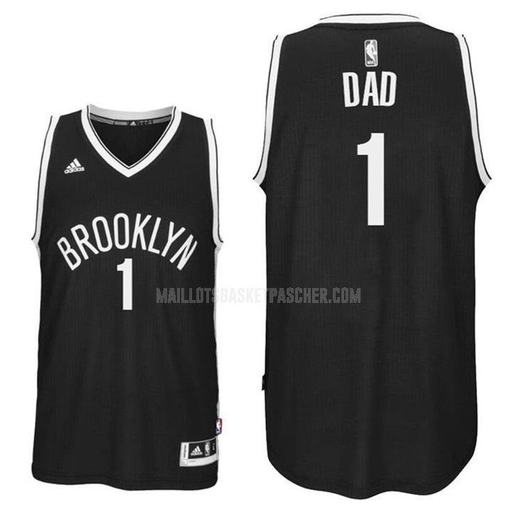 maillot basket homme de brooklyn nets dad 1 noir fête des pères