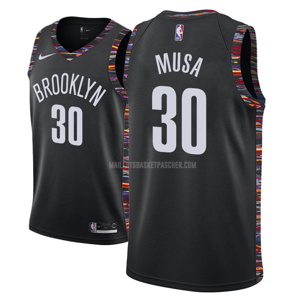 maillot basket homme de brooklyn nets dzanan musa 30 noir city edition
