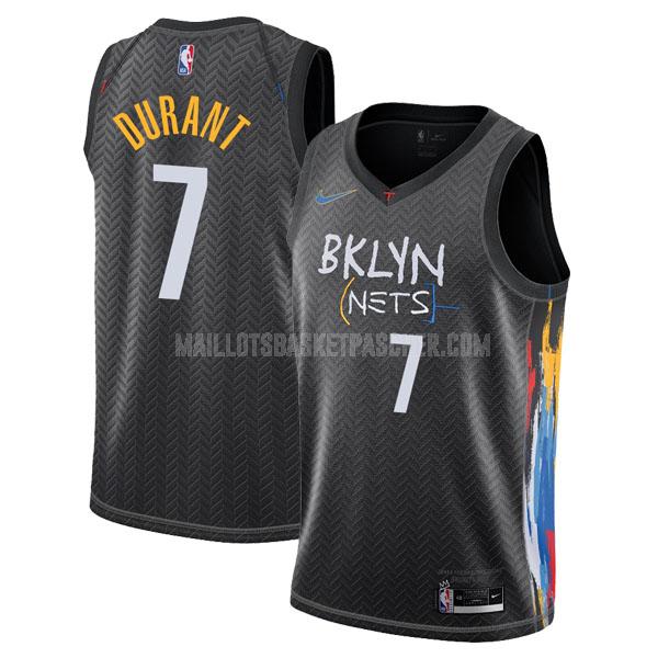 maillot basket homme de brooklyn nets kevin durant 7 noir city edition 2020-21