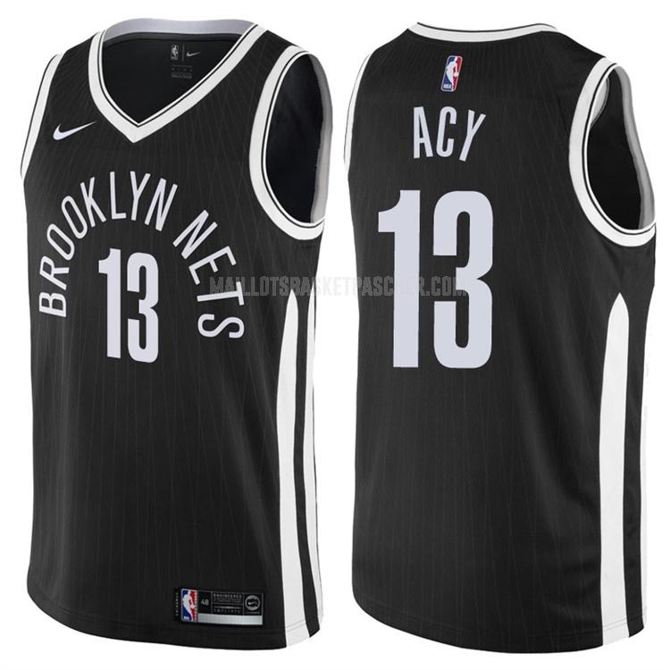 maillot basket homme de brooklyn nets quincy acy 13 noir city edition