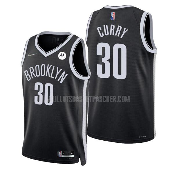 maillot basket homme de brooklyn nets seth curry 30 noir icon edition 2022
