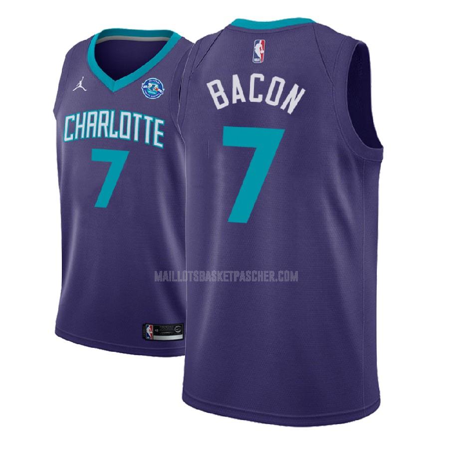 maillot basket homme de charlotte hornets dwayne bacon 7 violet statement 2018-19