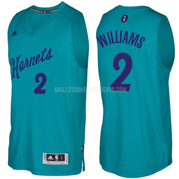 maillot basket homme de charlotte hornets marvin williams 2 vert malachite jour de noël 2016-17