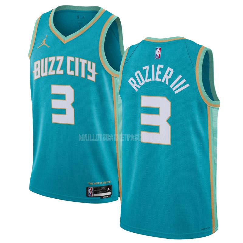 maillot basket homme de charlotte hornets terry william rozier iii 3 sarcelle city edition 2023-24