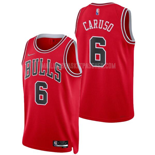 maillot basket homme de chicago bulls alex caruso 6 rouge 75th anniversary icon edition 2021-22