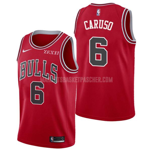 maillot basket homme de chicago bulls alex caruso 6 rouge icon edition