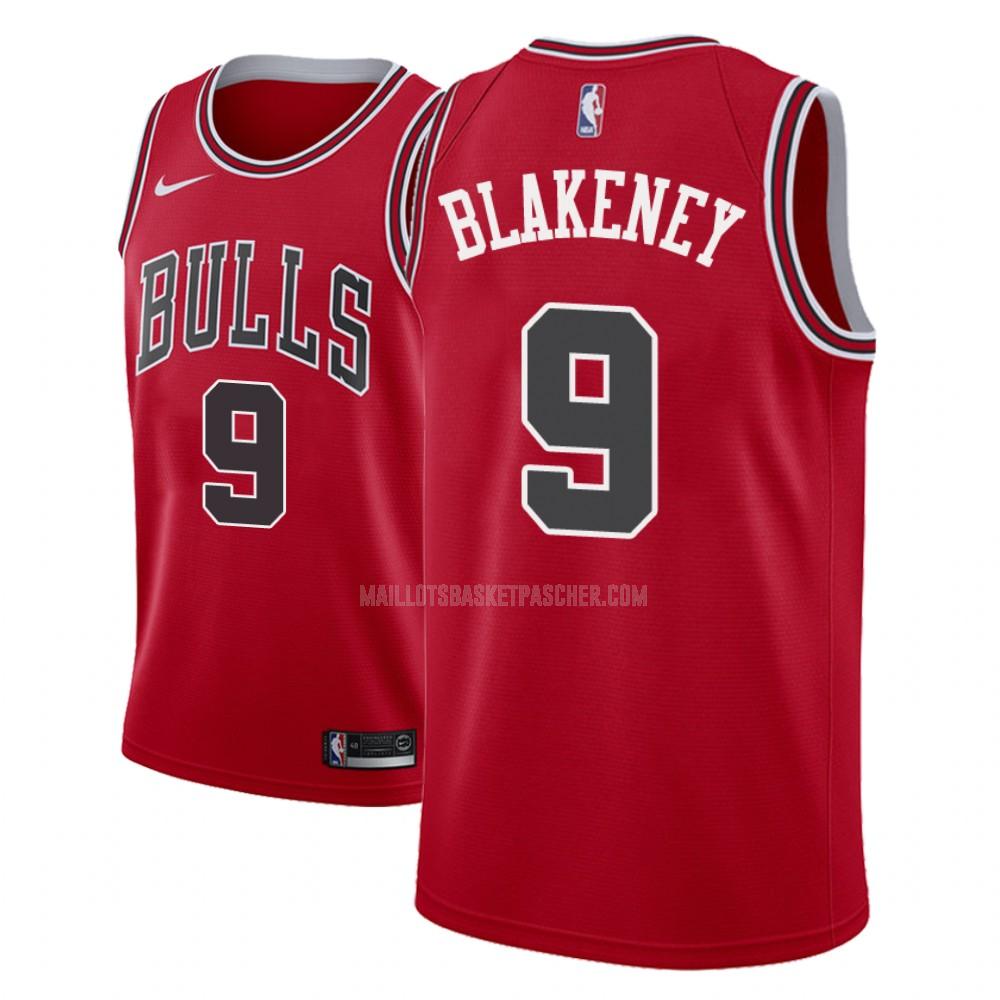 maillot basket homme de chicago bulls antonio blakeney 9 rouge icon