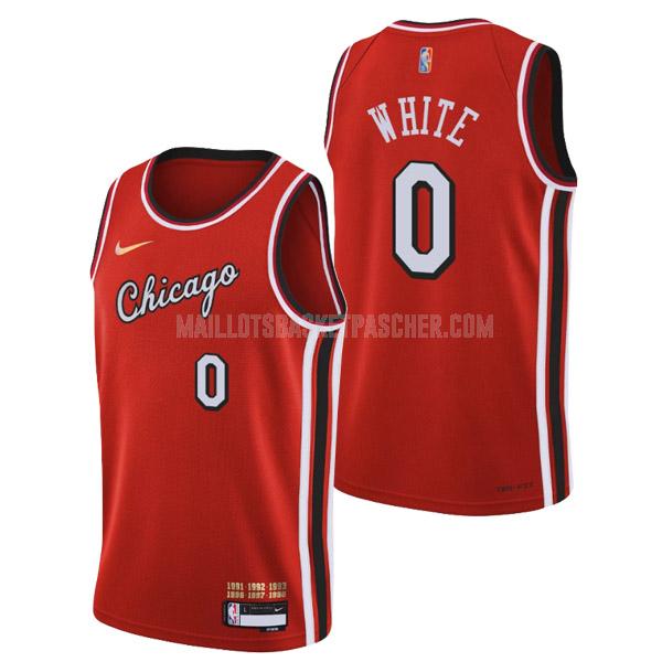 maillot basket homme de chicago bulls coby white 0 rouge 75th anniversary city edition 2022
