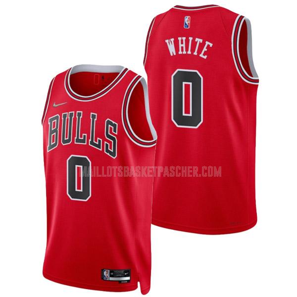 maillot basket homme de chicago bulls coby white 0 rouge 75th anniversary icon edition 2021-22