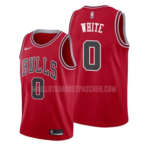 maillot basket homme de chicago bulls coby white 0 rouge icon